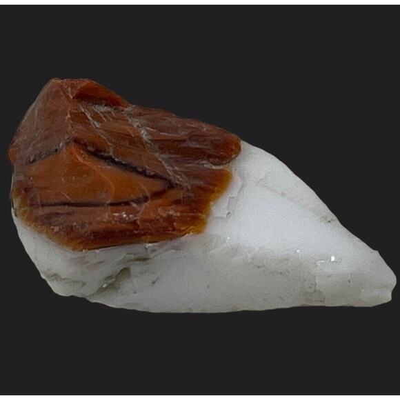 Milk Glass Carmel Art Glass Cullet Layered Multicolor Slag #SM23156 - Picture 2 of 6